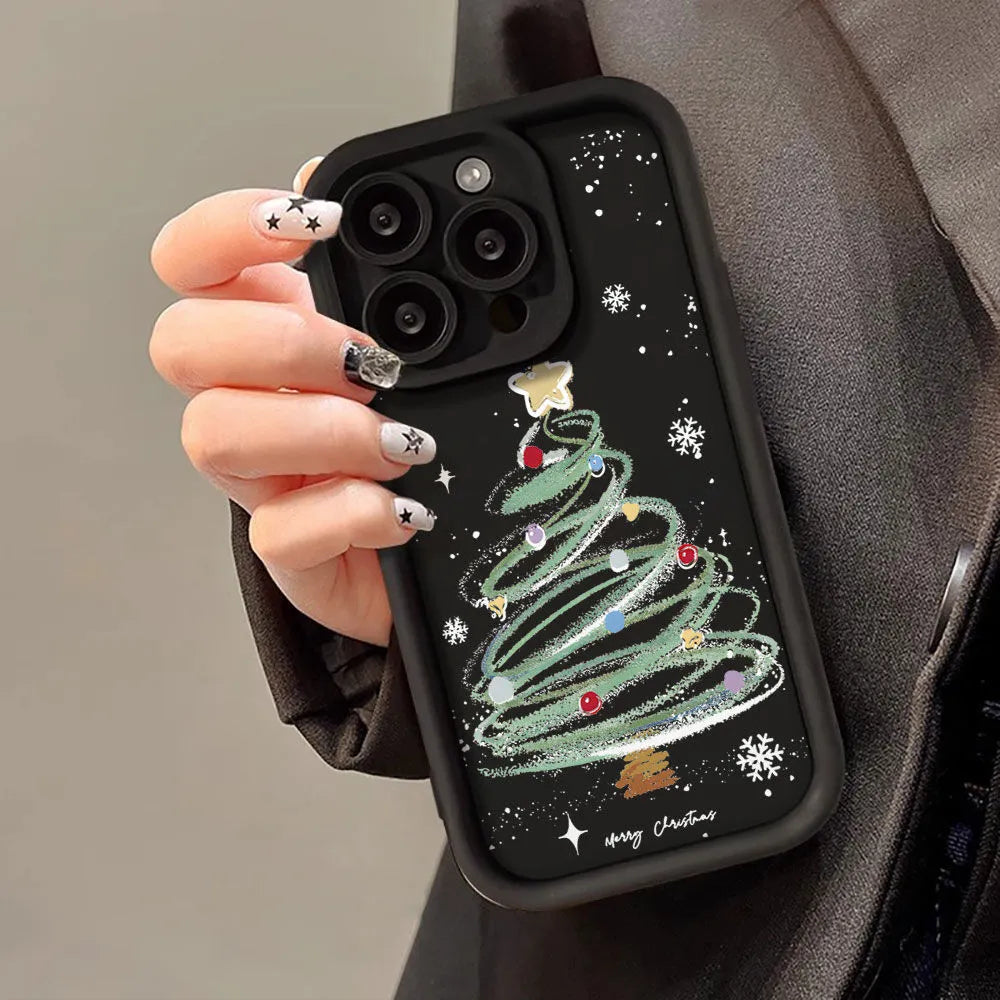 Soft Silicone Christmas Tree Phone Case