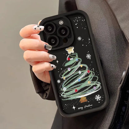 Soft Silicone Christmas Tree Phone Case