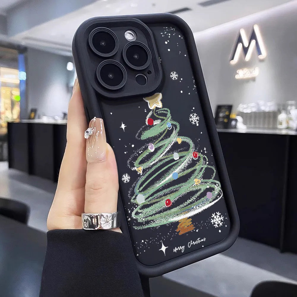 Soft Silicone Christmas Tree Phone Case