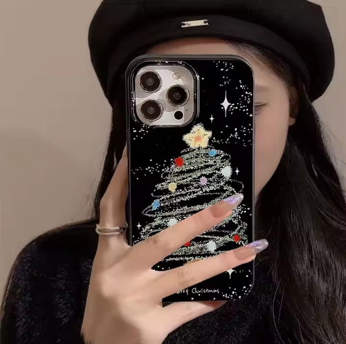 Soft Silicone Christmas Tree Phone Case